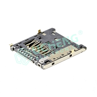 TF-149Y-TF PUSH 外壳DIP+SMT PIN6PIN9 CD检测PIN卡座-