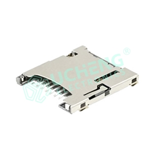 TF 1.45 Micro SD卡座自弹式内焊
