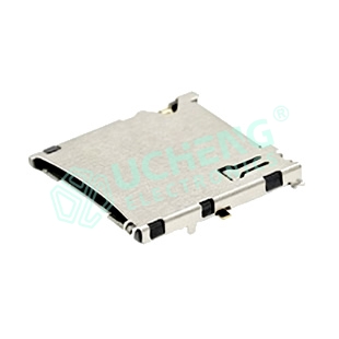 MicroSD卡座 耐插拔带开关14pin