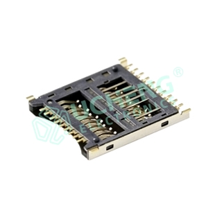 SD-136Y-Micro SD卡座（TF+UFS+UHS）三合一 耐高温10PIN-