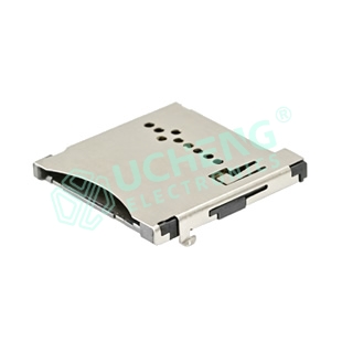 MicroSD卡座 push type沉板式H2.30mm