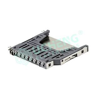 SD-250Y-SD卡座 长卡 带压片 防震 车载专用-