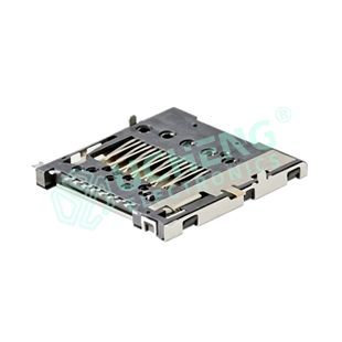 SD-147Y-MicroSD卡座 耐插拔带开关14pin-