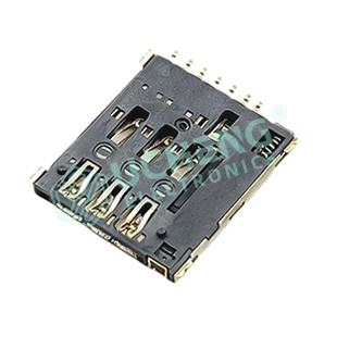 SIM-146Y-Nano SIM卡座 小卡 自弹式7P-
