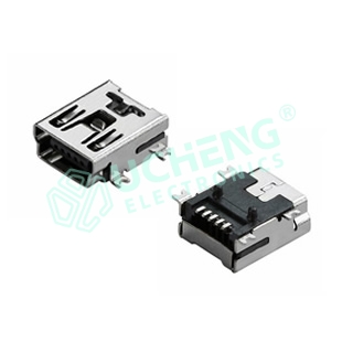 Mini 5P 90Deg 4Feet On-board SMT L9.2