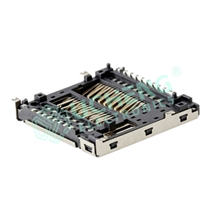 SD-142Y-Micro SD7.1 push 卡座 自弹式卡座H2.25-