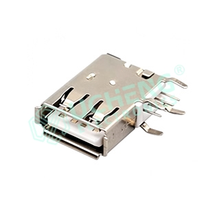 USB2.0 AF Side Entry Long Body Crimped Edge