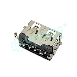 USB2.0 AF Short 8.5 Sink 1.9 Front-In Rear-SMT High Current Straight Edge