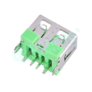 USB2.0 AF 180Deg 10.0 Short Body Straight Edge High Current