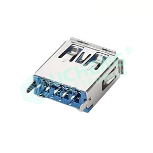 USB3.0-F 180Deg Vertical 11.5 Crimped Edge
