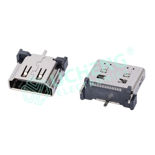 HDMI A Type 19P-F Vertical SMT H8.5/10.5/13.0/15.0