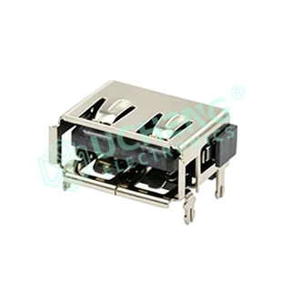 USB2.0 AF 90Deg 4Pin Crimped Edge