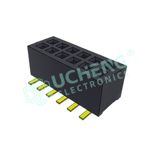 1.0mm 2×40P SMT Double Row Female Header H2.0