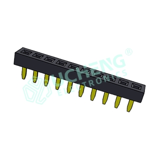 1.27mm Single Row Straight Female Header H2.0