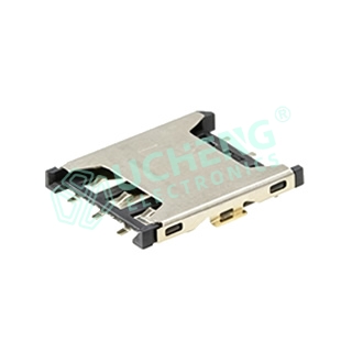6P 1.35H Nano SIM Socket with CD Pin