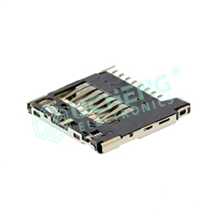 TF-140Y-TF卡座 内焊卡座超薄MICRO SD1.28HPUSH MOLEX-