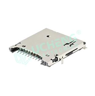 Micro SD 4.0 Push TF Socket, Front-In Rear-Mount Dual Row SMT