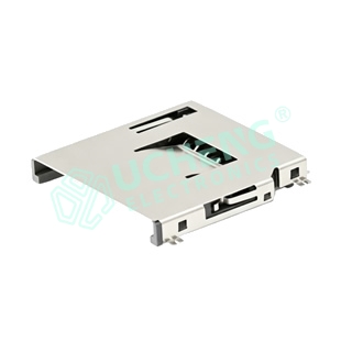 Automotive Shockproof Long SD Socket with Retaining Plate