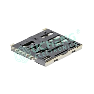 SIM-146Y-Nano SIM卡座小卡微卡 自弹式7P-