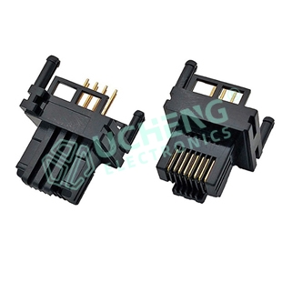 RJ45公头 垫高款PCB板端插板式