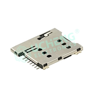 7P 1.35H Push-Push SMT Micro SIM Socket
