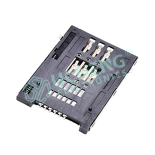 SIM-268Y-SIM卡座 6P 自弹式PUSH-