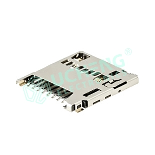 Molex 1.28H Push-Push Inner Solder Micro SD Socket