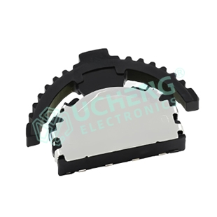 9.50mm × 8.90mm SMT Multi‑Function Rotary/Toggle Switch with 3‑Position (Top‑Middle‑Bottom)